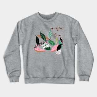 a coffee tree hand drawing Crewneck Sweatshirt